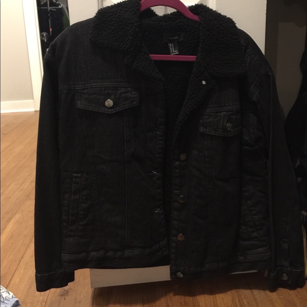 Sherpa denim jacket